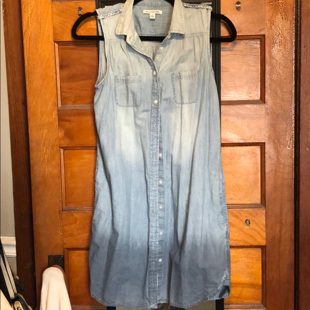 Ombré jean dress
